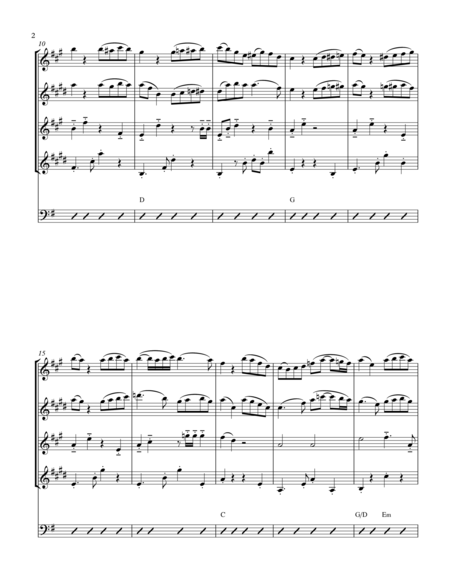 Por Una Cabeza Sax Quartet Page 2