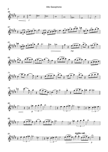 Por Una Cabeza Saxophone Quartet Page 2