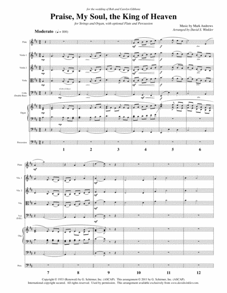 Praise My Soul The King Of Heaven Strings And Organ Page 2
