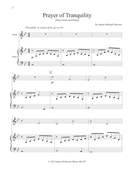 Prayer Of Tranquility Violin Piano Page 2