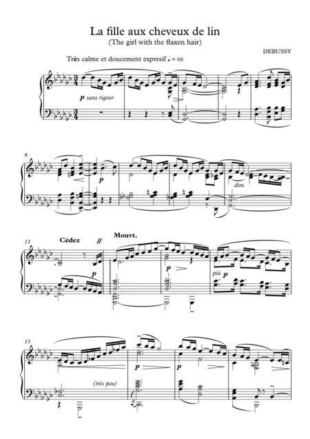 Prb Piano Series La Fille Aux Cheveux De Lin Debussy Page 2