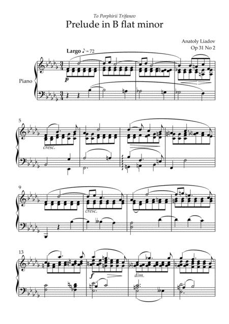 Prb Piano Series Prelude In B Flat Minor Lyadov Page 2