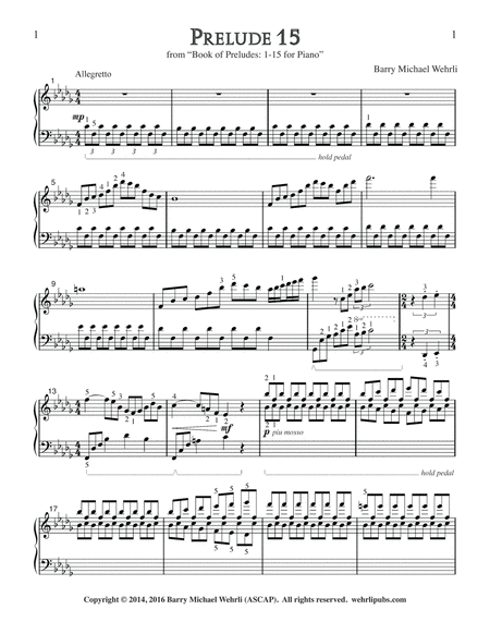 Prelude 15 From Book Of Preludes 1 15 For Piano Page 2