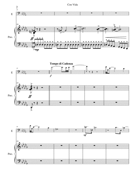 Prelude 18 From Well Tempered Clavier Book 1 Conical Brass Quartet Page 2