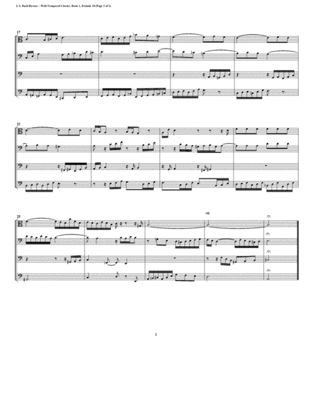 Prelude 18 From Well Tempered Clavier Book 1 Trombone Quartet Page 2