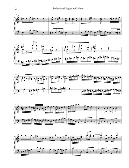 Prelude And Fugue In C Major Page 2