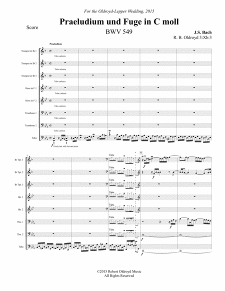 Prelude And Fugue In C Minor 549 For Brass Octet Page 2