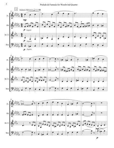 Prelude Fantasia For Woodwind Quartet Page 2