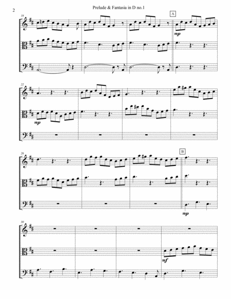 Prelude Fantasia In D No 1 For String Trio Page 2