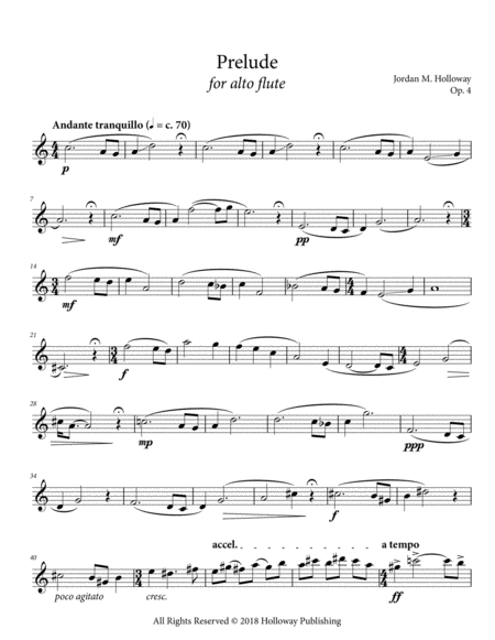 Prelude For Alto Flute Op 4 Page 2