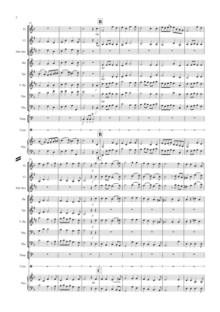 Prelude From Te Deum For School Concert Band Page 2