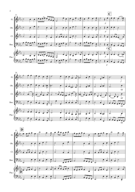 Prelude From Te Deum For Wind Quartet Page 2