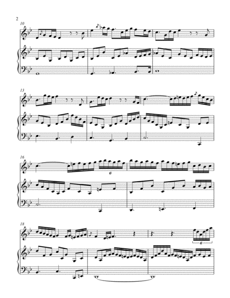 Prelude In B Flat For Clarinet And Piano Page 2