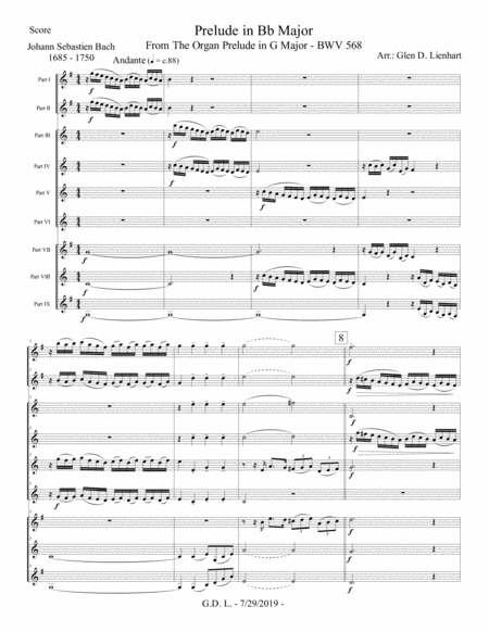 Prelude In Bb Major Clarinets Page 2