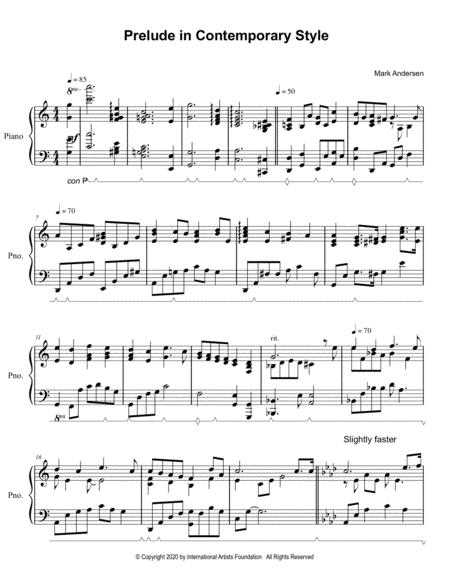 Prelude In Contemporary Style For Piano Page 2