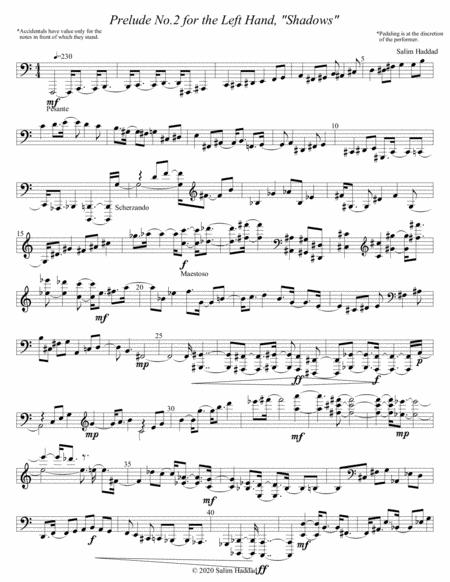 Prelude No 2 For The Left Hand Shadows Op 10 Page 2