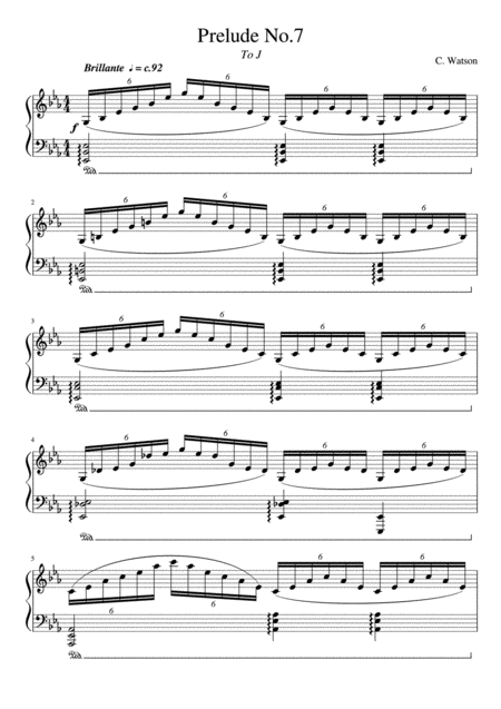 Prelude No 7 For Solo Piano Page 2