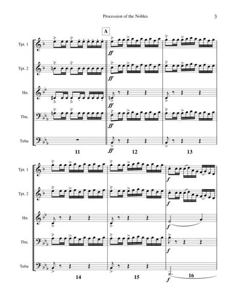 Procession Of The Nobles For Brass Quintet Page 2