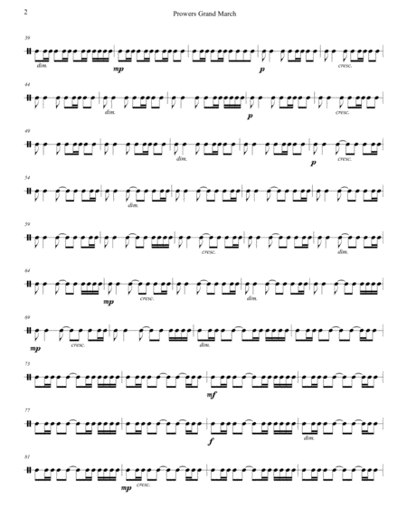 Prowers Grand March Snare Drum Page 2