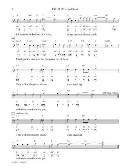 Psalm 127 Song Of The Steps For Solomon Page 2