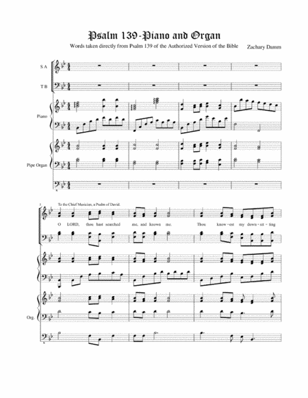 Psalm 139 Piano And Organ Page 2