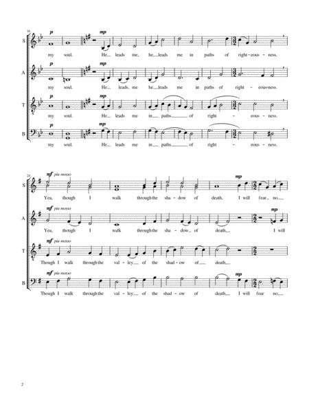 Psalm 23 A Cappella Version Page 2