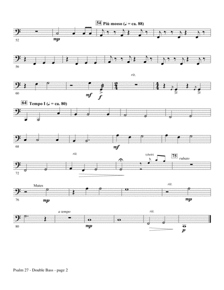 Psalm 27 Double Bass Page 2