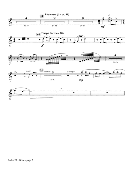 Psalm 27 Oboe Page 2