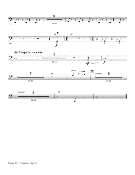 Psalm 27 Timpani Page 2