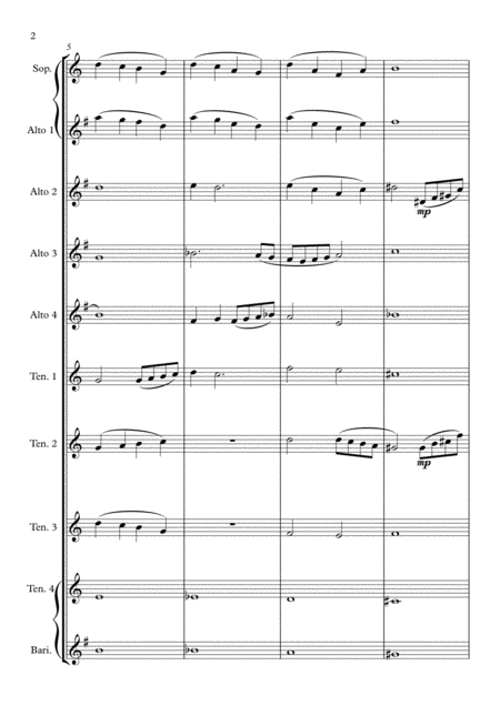 Psyche Up The Band Wisdom Saxophone Choir Page 2