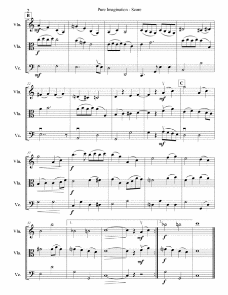 Pure Imagination For String Trio Page 2