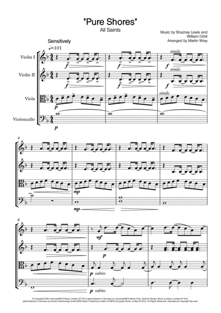 Pure Shores String Quartet Page 2