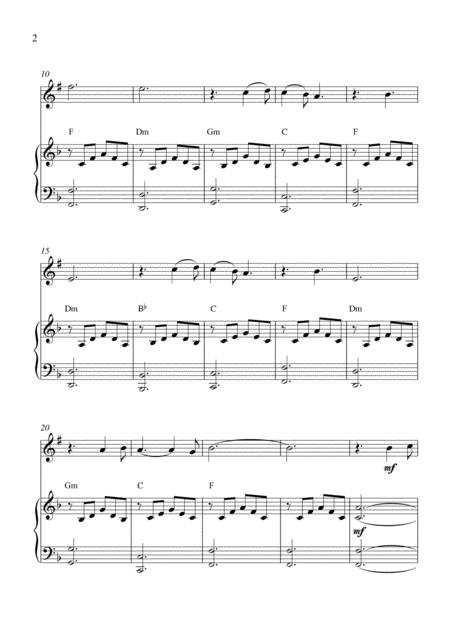 Put Your Head On My Shoulder Bb Trumpet Solo And Piano Accompaniment With Chords Page 2