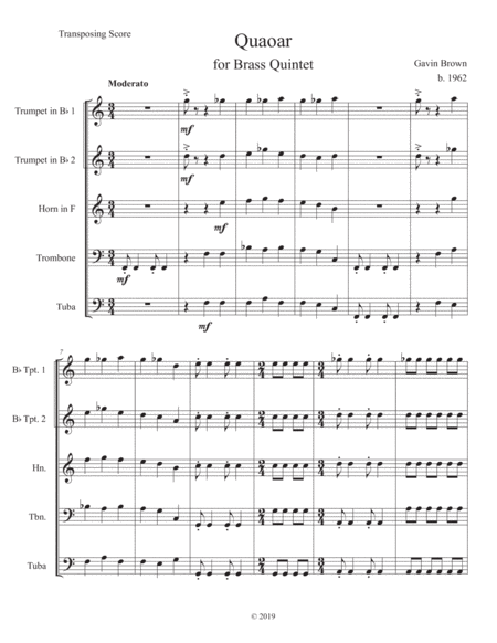 Quaoar For Brass Quintet Page 2