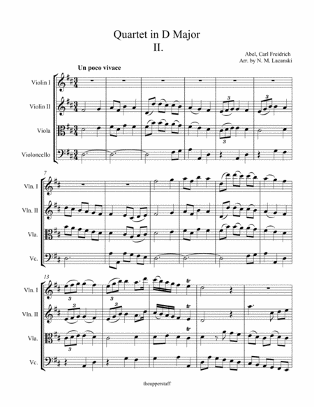 Quartet In D Major Movement 2 Page 2