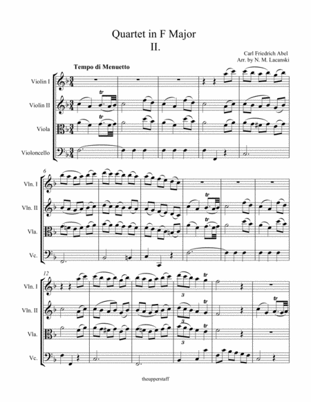 Quartet In F Major Movement 2 Page 2