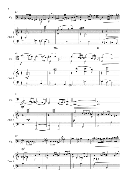 Quase Passacalia Cello And Piano Page 2