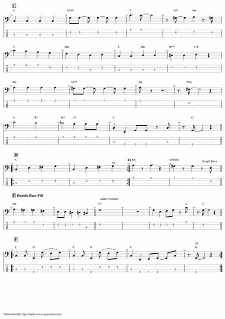 Queen Bring Back That Leroy Brown Accurate Bass Transcription Whit Tab Page 2