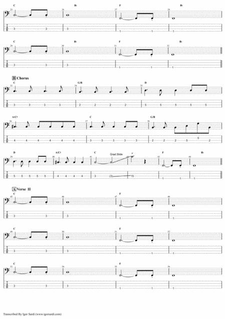 Queen Heaven For Everyone Accurate Bass Transcription Whit Tab Page 2