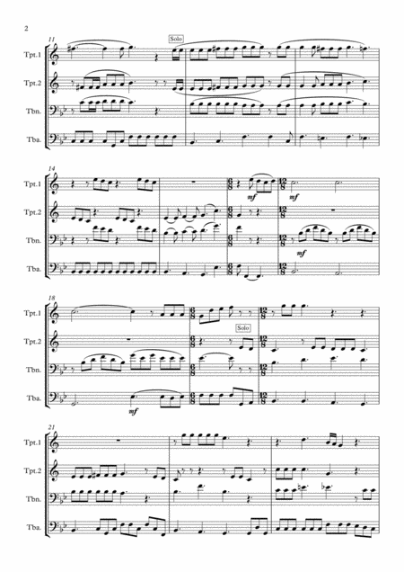 Queen Somebody To Love Brass Quartet Page 2