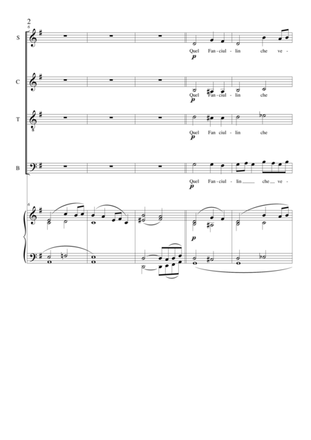 Quel Fanciullin Lauda Spiritual Christmas For Choir Satb And Organ Page 2