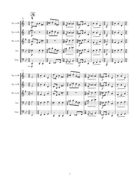 Quick And Spicy For Brass Quintet Page 2