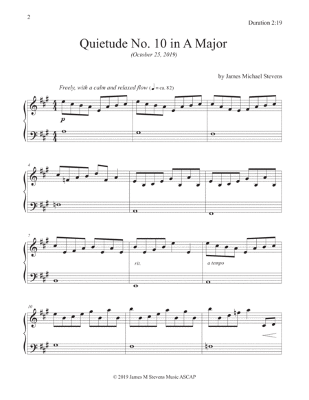 Quietude No 10 In A Major Page 2