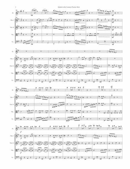 Quintet In The Common Practice Style For Flute And String Quartet Page 2