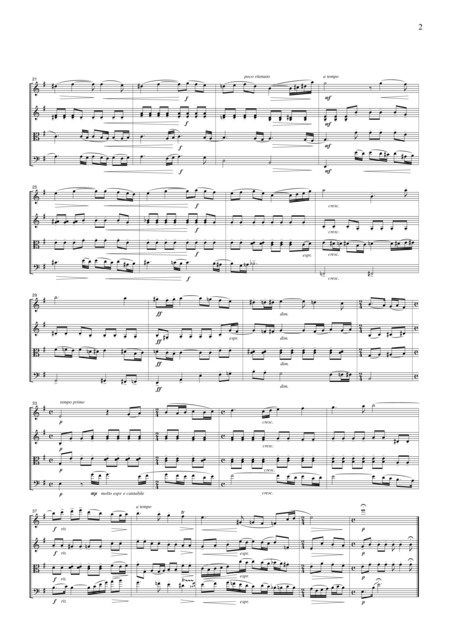 Rachmaninoff Vocalise For String Quartet Cr201 Page 2