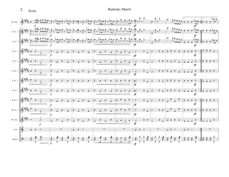 Radetsky March Opus 228 Page 2