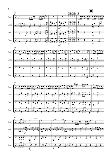 Radetzky March For Bassoon Quartet Page 2