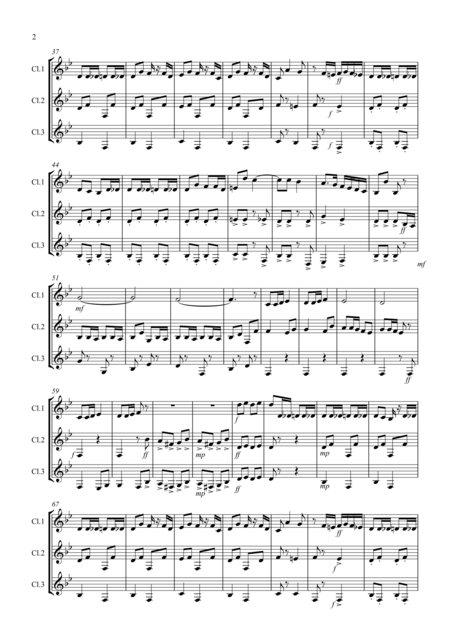 Radetzky March For Clarinet Trio Page 2