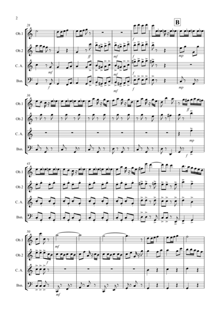 Radetzky March For Double Reed Quartet Page 2