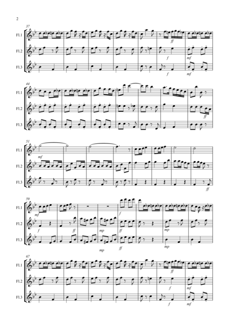 Radetzky March For Flute Trio Page 2